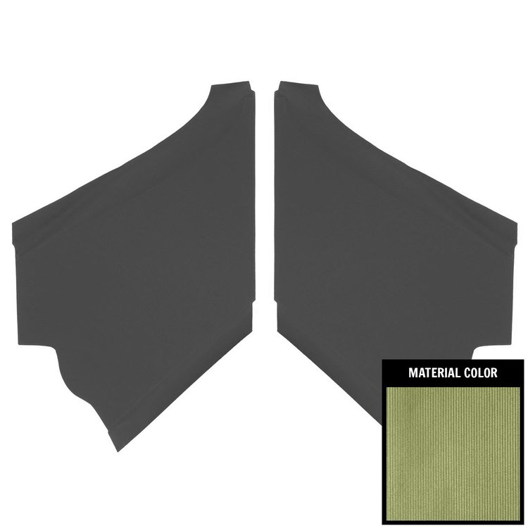 68BHB117R Ribbed Earmuff Boards for 1968 Chevrolet Caprice Ivy Gold