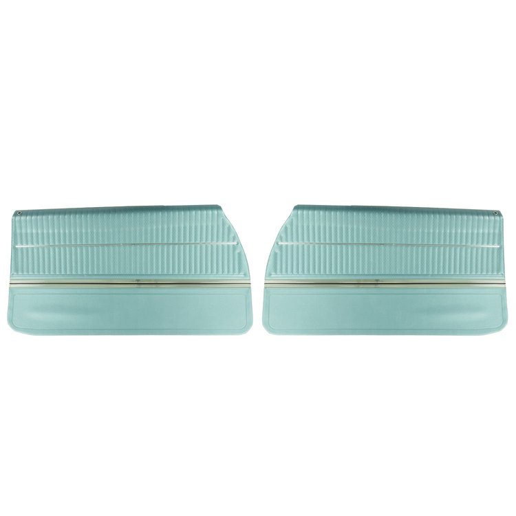 68CD12-P Front Door Panels for 1968 Oldsmobile Cutlass Holiday/ "S" Pre-Assembled Light Blue