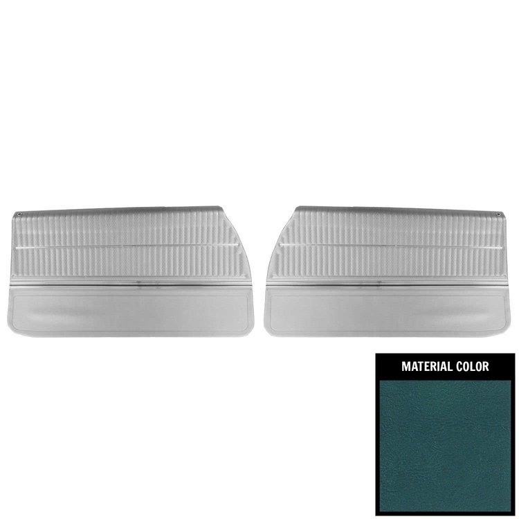 68CD17-P Front Door Panels for 1968 Oldsmobile Cutlass Holiday/ "S" Pre-Assembled Medium Blue