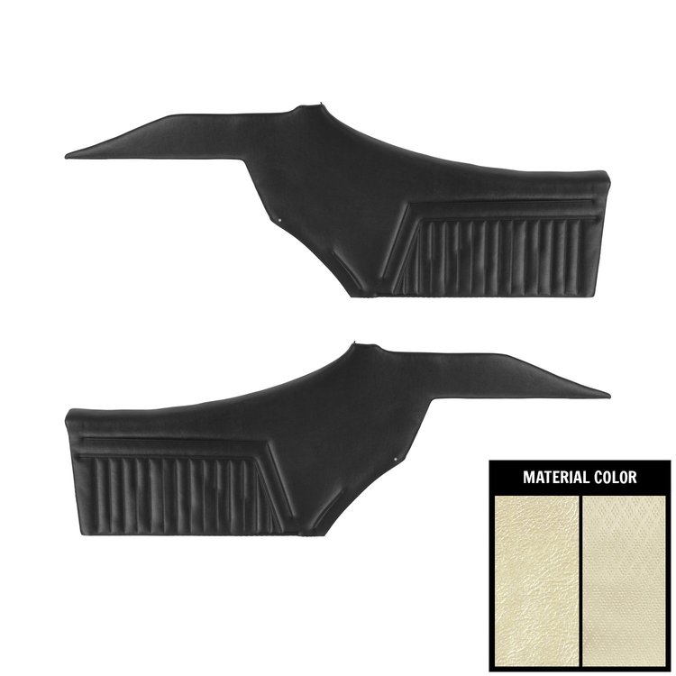 68CD28C1-P Rear Door Panels for 1968 Oldsmobile Cutlass Supreme Hardtop Pre-Assembled Pearl