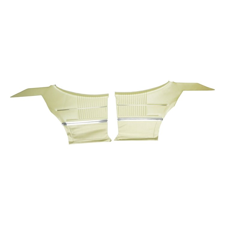 68CD46C-P Rear Door Panels for 1968-1969 Cutlass Holiday/ "S" Hardtop Pre-Assembled Ivy Gold