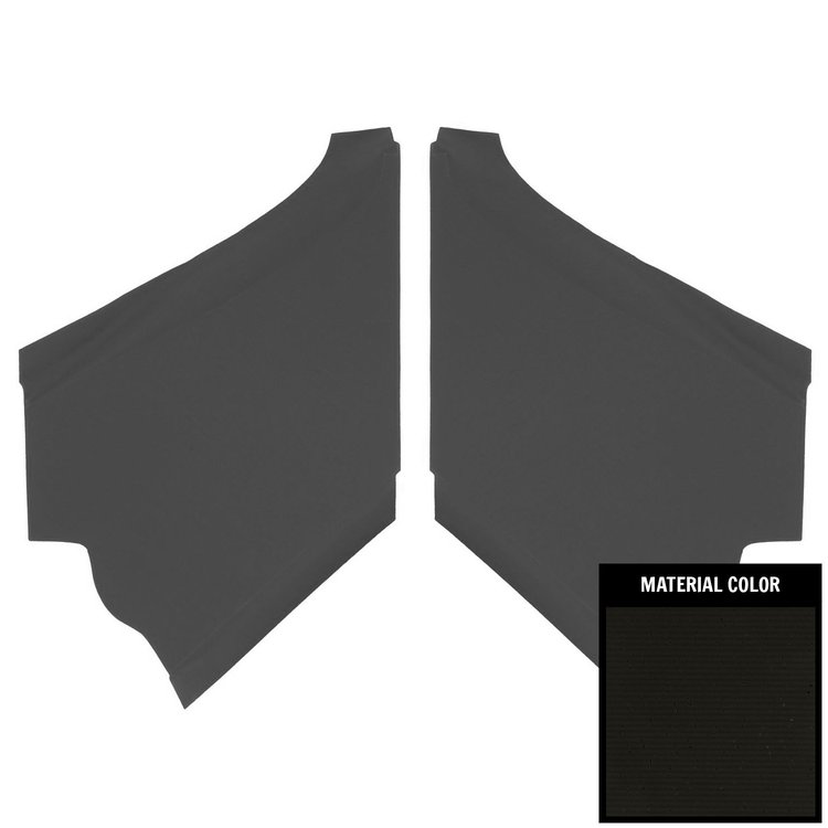 68CHB100B Perforated Earmuff Boards for 1968-1972 Chevrolet El Camino Black