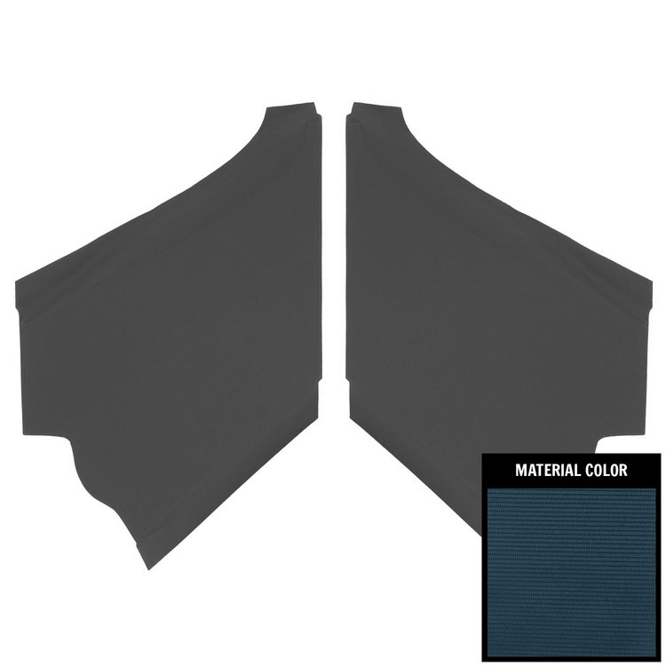 68CHB105R Ribbed Earmuff Boards for 1968-1972 Chevrolet El Camino Dark Blue