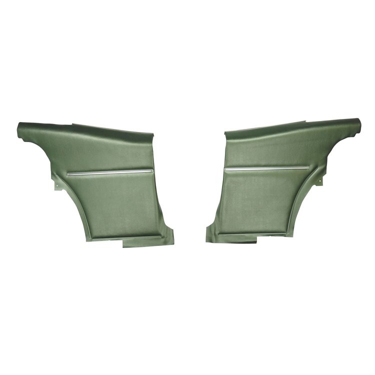 68DD24C-P Rear Door Panels for 1968-1969 Camaro Hardtop Deluxe Pre-Assembled Dark Green