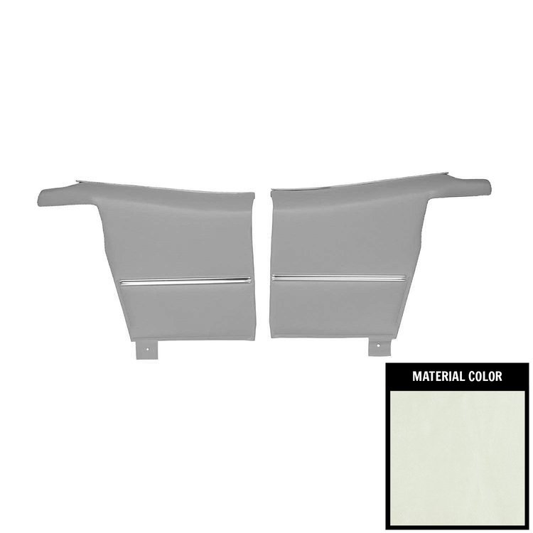 68DD28V-P Rear Door Panels for 1968 Camaro Convertible Deluxe Pre-Assembled Pearl