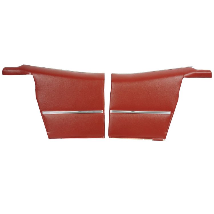 68DD30V-P Rear Door Panels for 1968-1969 Camaro Convertible Deluxe Pre-Assembled Red