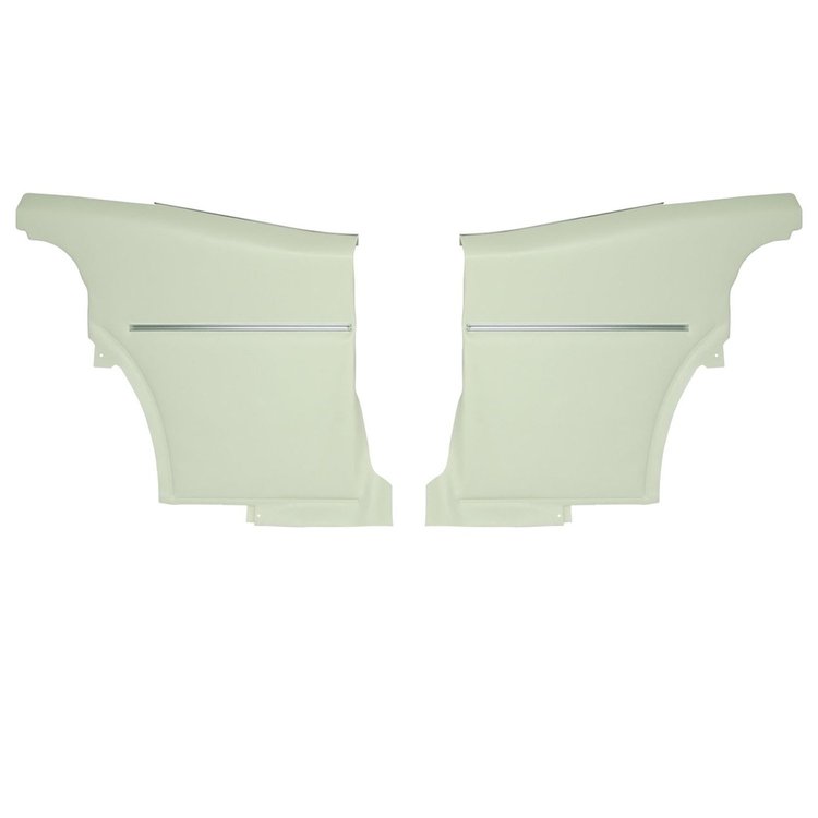 68DD37C-P Rear Door Panels for 1969 Chevrolet Camaro Hardtop Deluxe Pre-Assembled White