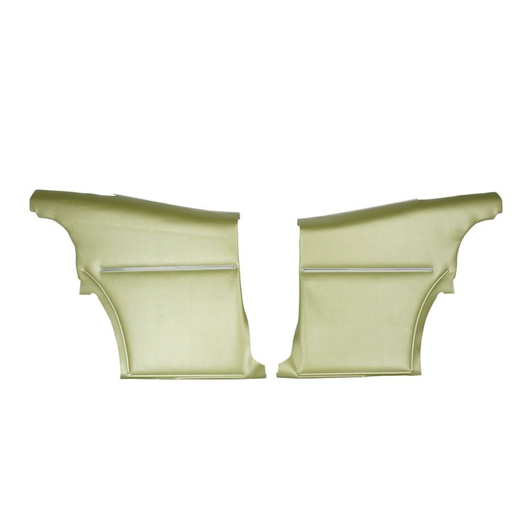 68DD46C-P Rear Door Panels for 1968 Chevrolet Camaro Hardtop Deluxe Pre-Assembled Ivy Gold