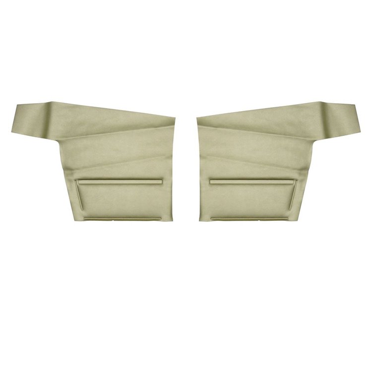 68DD46V Rear Door Panels for 1968 Chevrolet Camaro Convertible Deluxe Ivy Gold