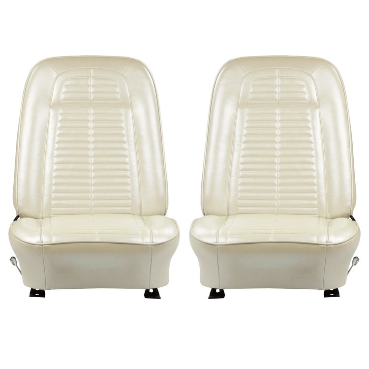 68ES28U-P Front Bucket Seats for 1968 Pontiac Firebird Pre-Assembled Pearl