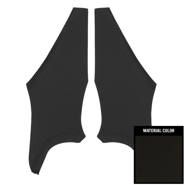 68GHB100B Perforated Earmuff Boards for 1968-1972 Pontiace GTO Black