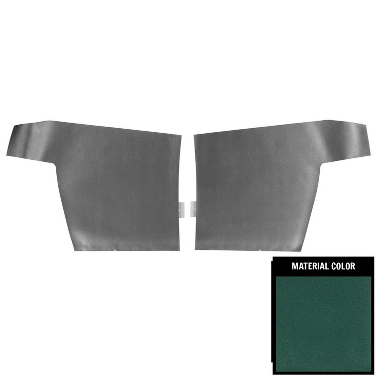 68HD04V Rear Door Panels for 1968 Pontiac Firebird Convertible Deluxe Dark Aqua