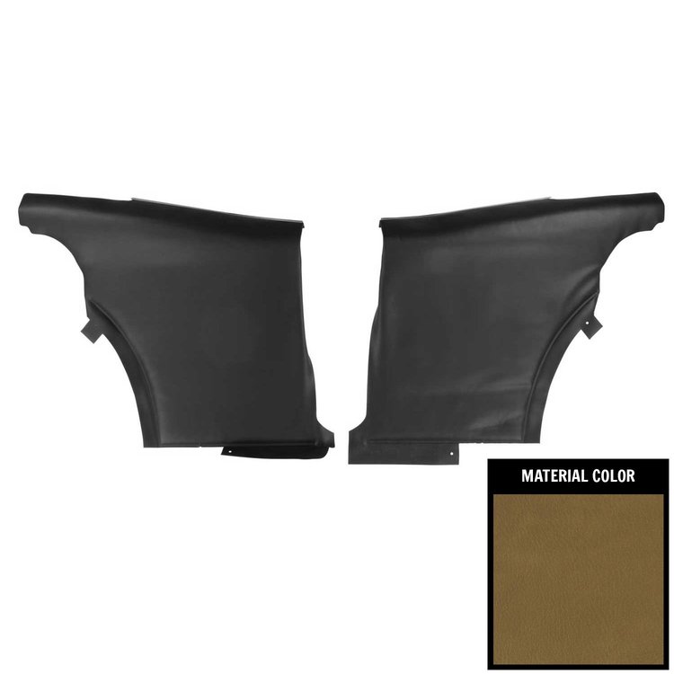 68HD06C-P Rear Door Panels for 1969 Firebird Hardtop Deluxe Pre-Assembled Mustard Gold