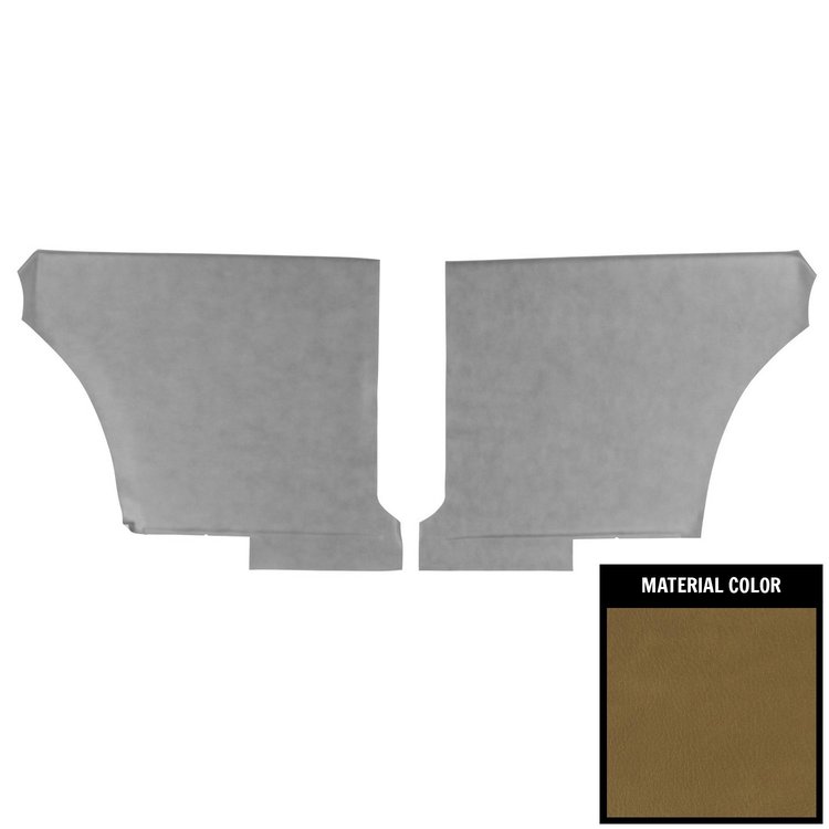 68HD06C Rear Door Panels for 1969 Pontiac Firebird Hardtop Deluxe Mustard Gold