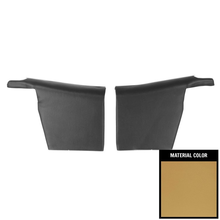 68HD06V-P Rear Door Panels for 1969 Firebird Covertible Deluxe Pre-Assembled Mustard Gold