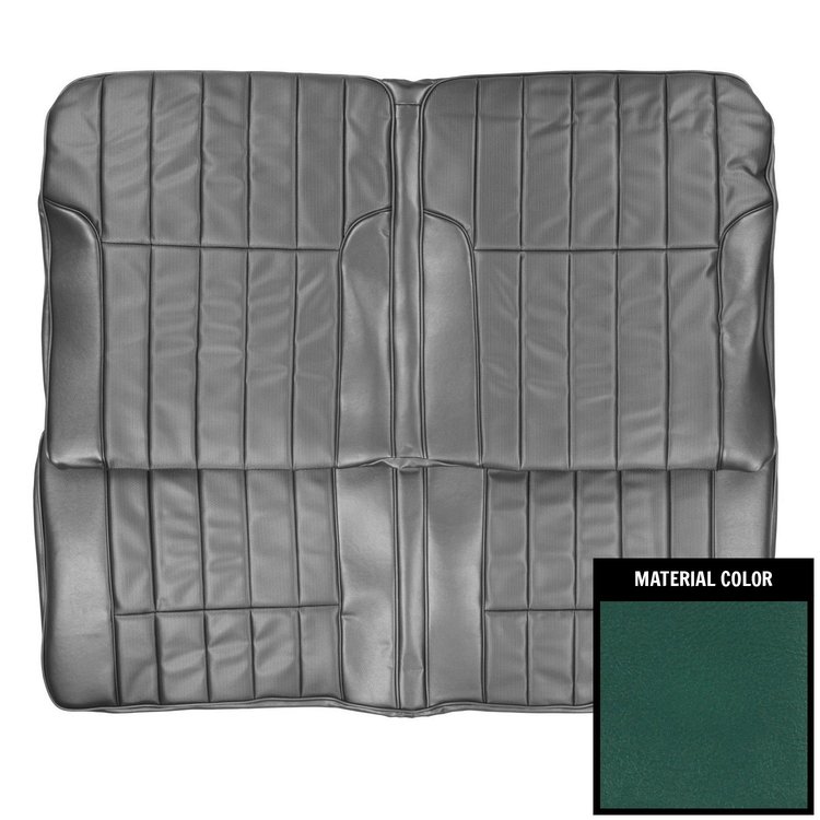 68HS04CS Stationary Rear Bench Seat Cover for 1968-1969 Pontiac Firebird Deluxe Dark Aqua