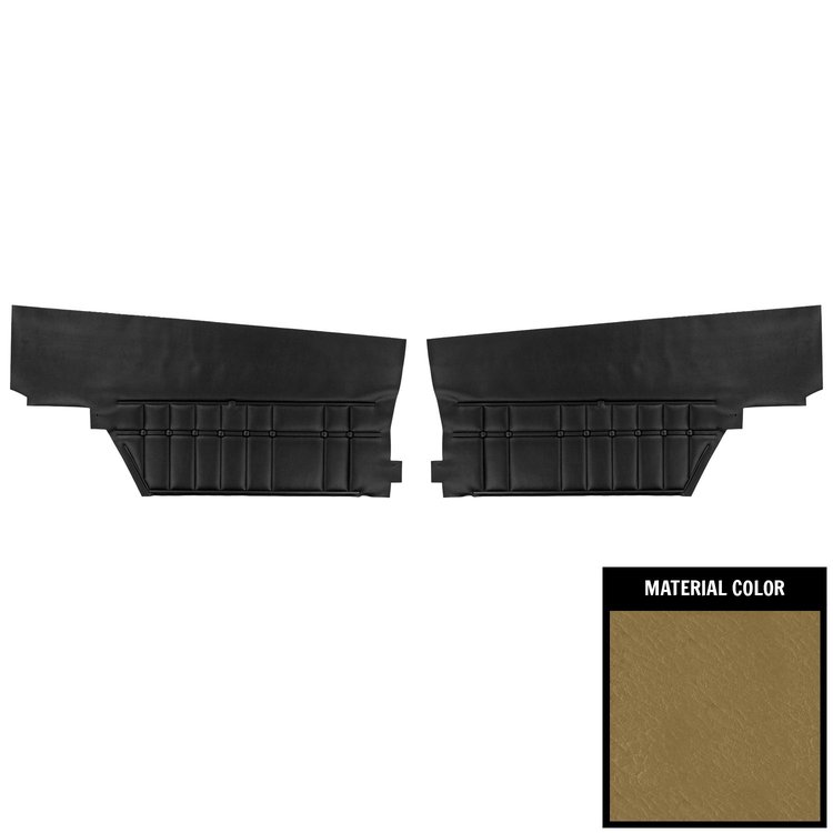 68ID35C Rear Door Panels for 1968 Chevrolet Caprice Hardtop Saddle