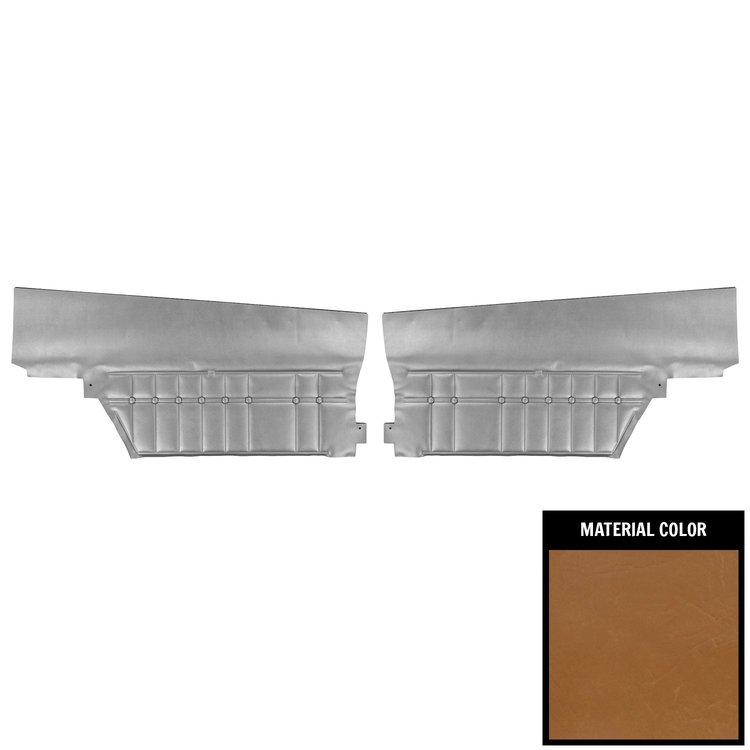 68ID46C Rear Door Panels for 1968 Chevrolet Caprice Hardtop Ivy Gold