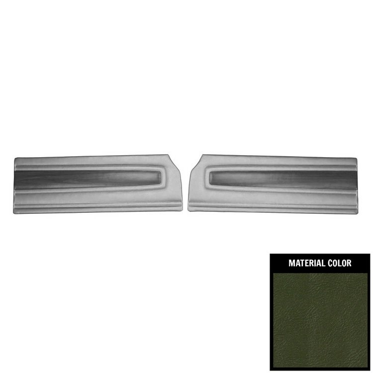 68KDR104 Front Door Panels for 1968 Plymouth Sport Satellite/GTX Green