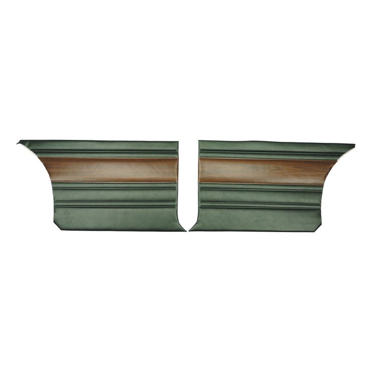 68KDR731C Rear Door Panels for 1968 Plymouth Sport Satellite/GTX Hardtop Dark Green