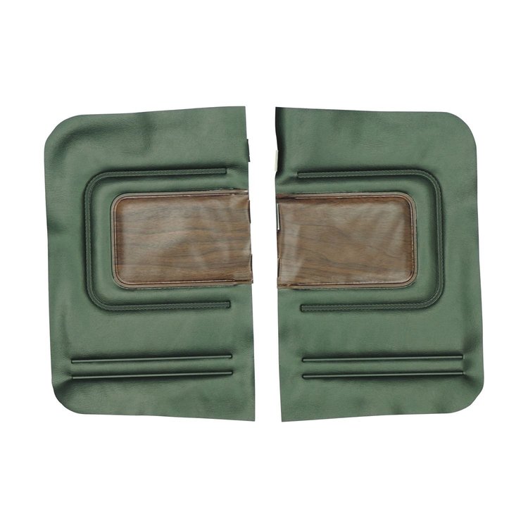 68KDR731V Rear Door Panels for 1968 Plymouth Sport Satellite/GTX Convertible Dark Green