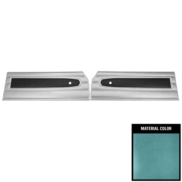 68KDV821 Front Door Panels for 1968 Plymouth Belvedere/Roadrunner Deluxe 2 Tone Blue