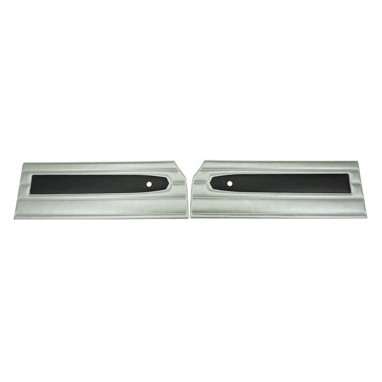 68KDV829 Front Door Panels for 1968 Plymouth Belvedere/Roadrunner Deluxe Silver & Black
