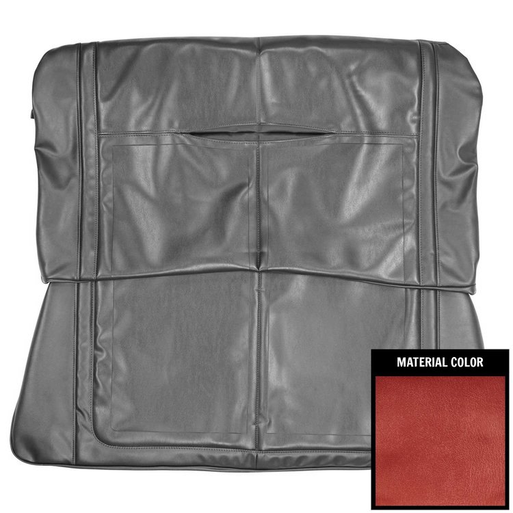 68KSD805V Rear Bench Seat Cover for 1968 Dodge Dart GT/GTS Convertible Metallic Red & Maroon