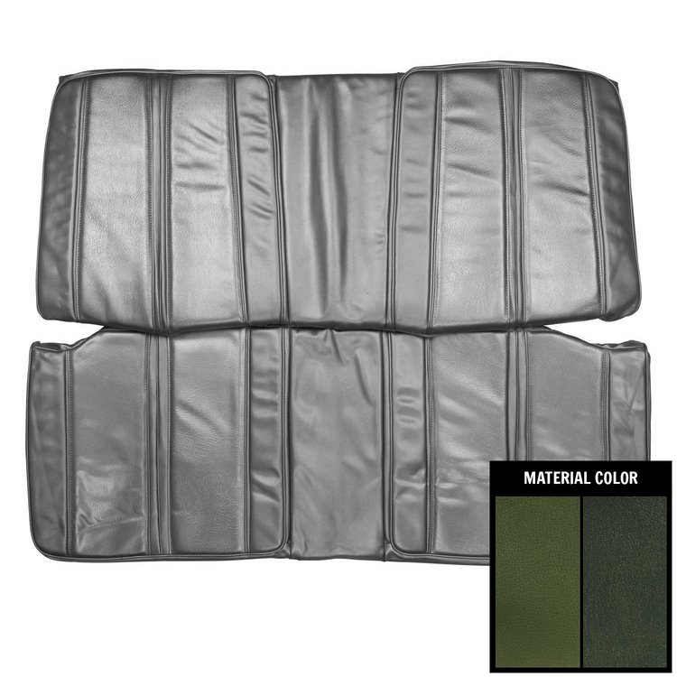 68KSR823C Rear Bench Seat Cover for 1968 Plymouth Sport Satellite/GTX Hardtop 2 Tone Green