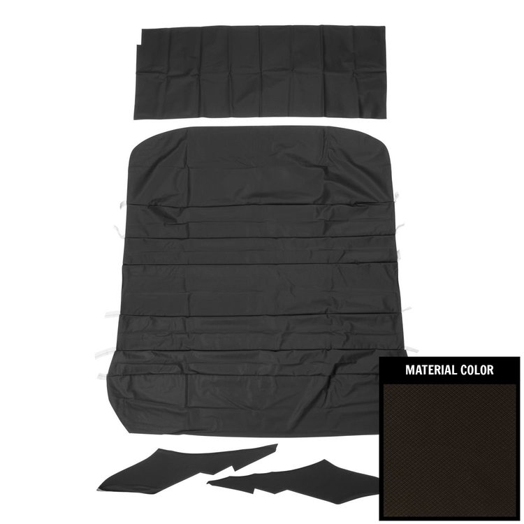 68SH100A26 6-Bow Basketweave Headliner for 1968 Oldsmobile Cutlass "S" Black