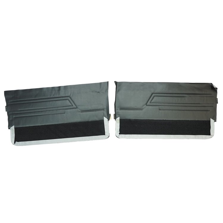 68UDRC10 Front Door Panels for 1968 Buick Riviera Custom Black