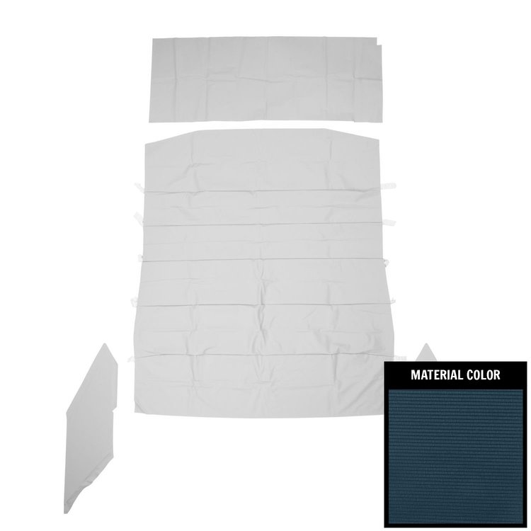 68XH105R 1968-1972 Chevrolet Nova Dark Blue Ribbed Headliner