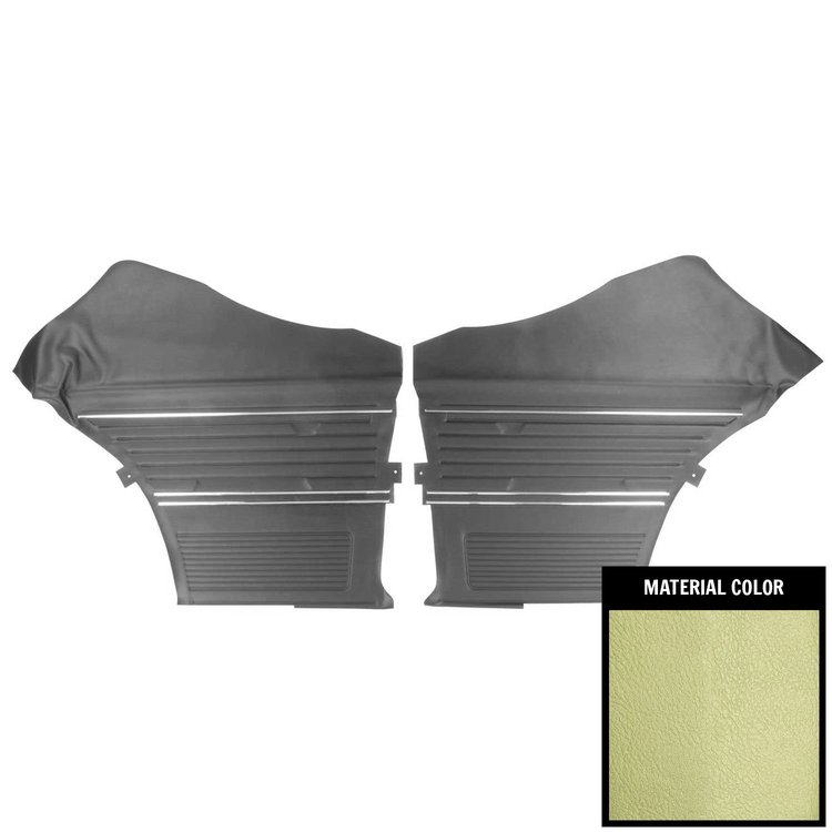 69AD23C Rear Door Panels for 1969 Chevrolet Chevelle, Hardtop Platinum Edition Light Green