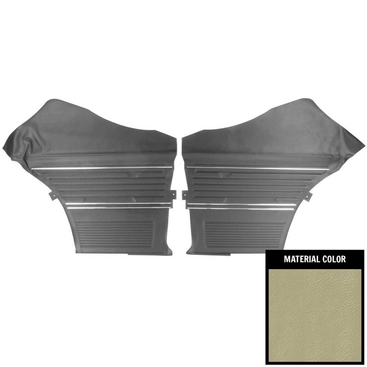 69AD27C Rear Door Panels for 1969 Chevrolet Chevelle, Hardtop Platinum Edition Parchment