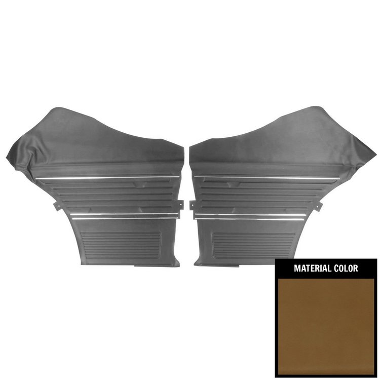 69AD36C Rear Door Panels for 1969 Chevrolet Chevelle, Hardtop Platinum Edition Saddle