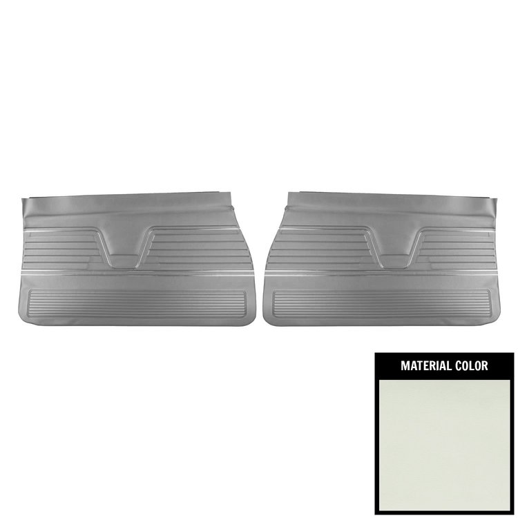 69AD37 Front Door Panels for 1969 Chevrolet Chevelle, Platinum Edition White