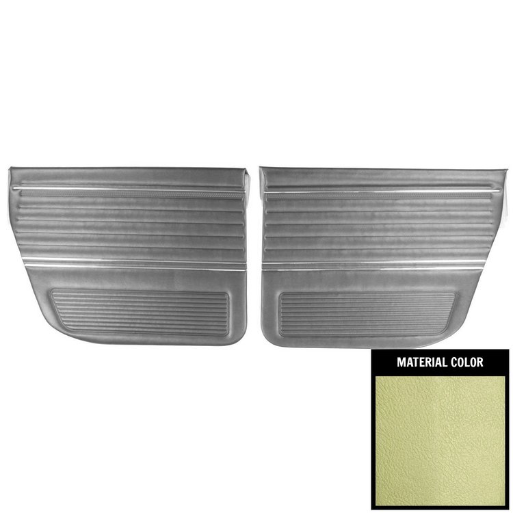 69AD4D23W Rear Door Panels for 1969 Concours Estate/Malibu 4-Door Hardtop/Wagon Light Green
