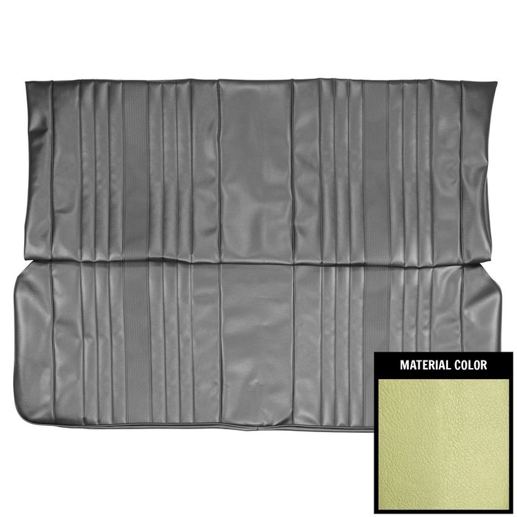 69AS23V Rear Seat Cover for 1969 Chevrolet Chevelle, Convertible Light Green