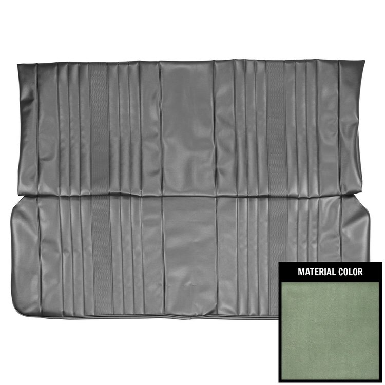 69AS24V Rear Seat Cover for 1969 Chevrolet Chevelle, Convertible Dark Metalic Green