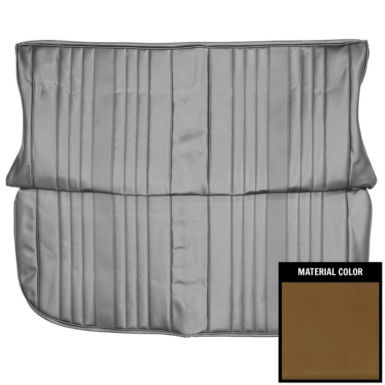 69AS4D36C Rear Bench Seat Cover for 1969 Chevrolet Chevelle, 4-Door Hardtop Saddle