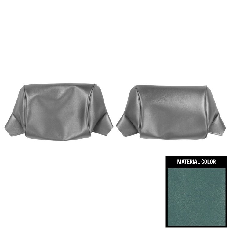 69BH12B Bench Seat Head Rest Covers for 1969-1970 Chevrolet Impala Light Blue