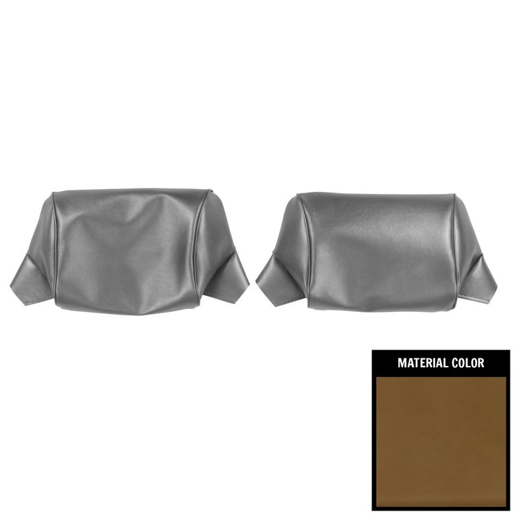 69BH36B Bench Seat Head Rest Covers for 1969-1970 Chevrolet Impala 70 Saddle