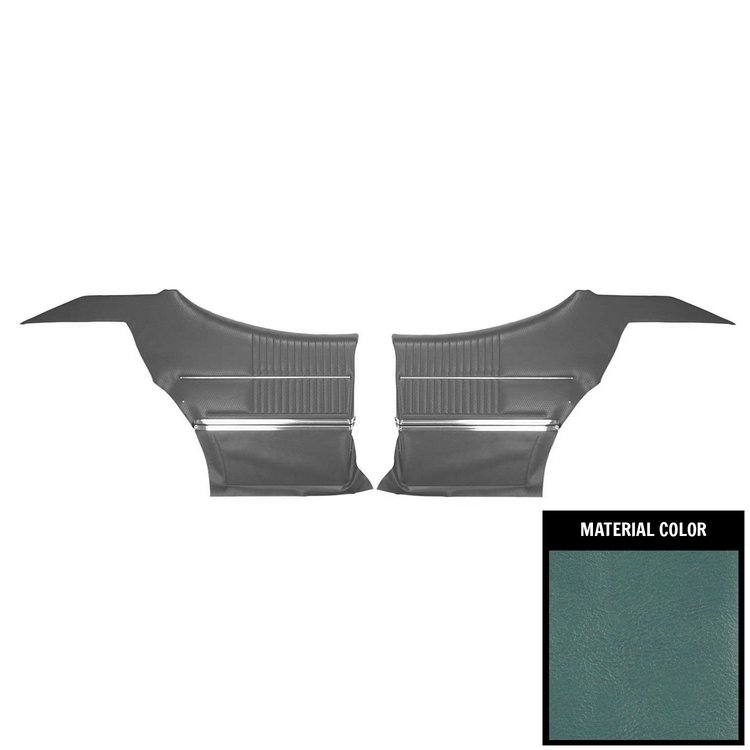 69CD13C-P Rear Door Panels for 1969 Cutlass Holiday/"S" Hardtop Pre-Assembled 2 Tone Blue