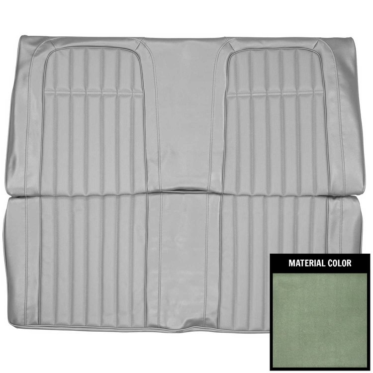 69DS24FS Fold Down Rear Bench Seat Cover for 1969 Chevrolet Camaro Deluxe Dark Metallic Green