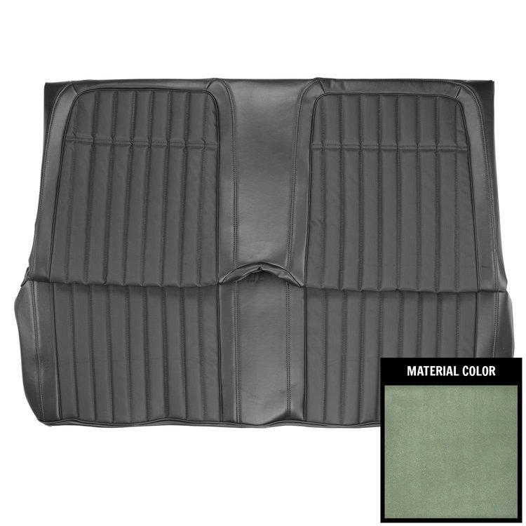 69DS24VS Rear Bench Seat Cover for 1969 Chevrolet Camaro Convt. Deluxe Dark Metallic Green