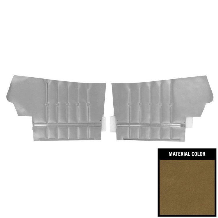 69GDLC06V Rear Door Panels for 1969 Pontiac Lemans Custom Convertible Mustard Gold