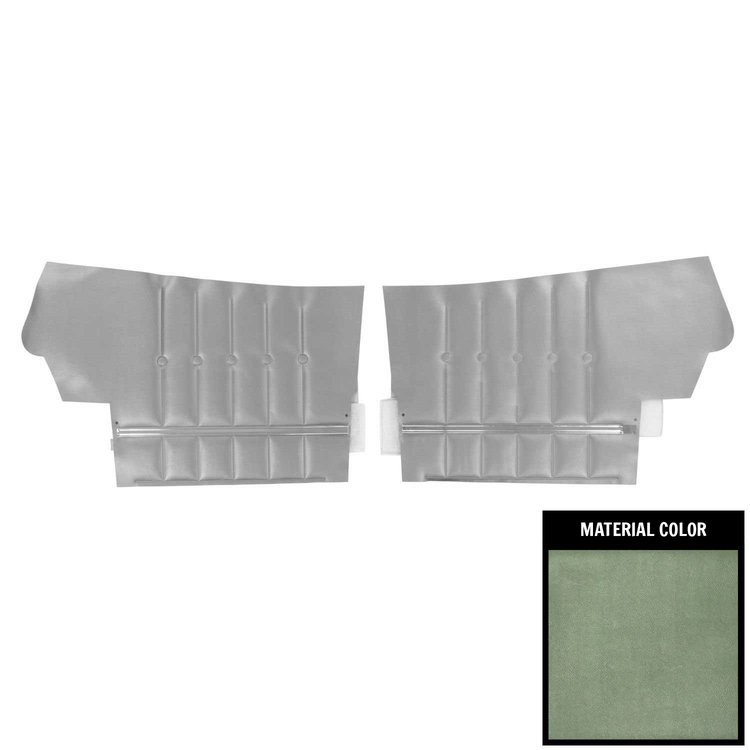 69GDLC24V Rear Door Panels for 1969 Pontiac Lemans Custom Convertible Dark Green