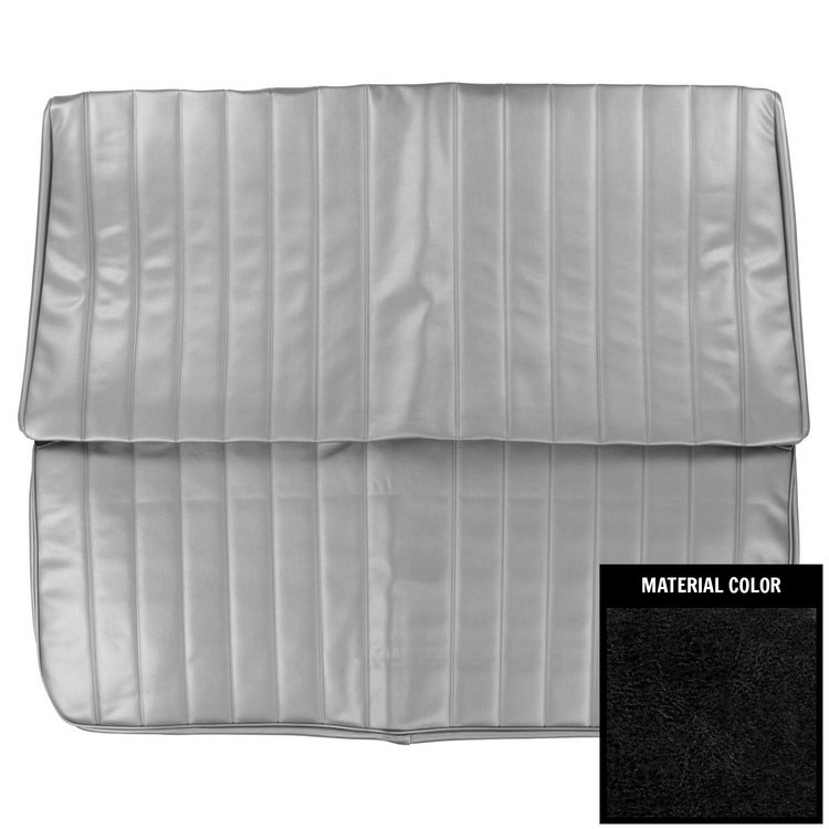 69GSLC10V Rear Bench Seat Cover for 1969 Pontiac LeMans Convertible Custom Black