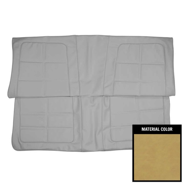 69KSA103C-1 Rear Bench Seat Cover for 1969 Dodge Charger/Daytona Hardtop Coachman Saddle