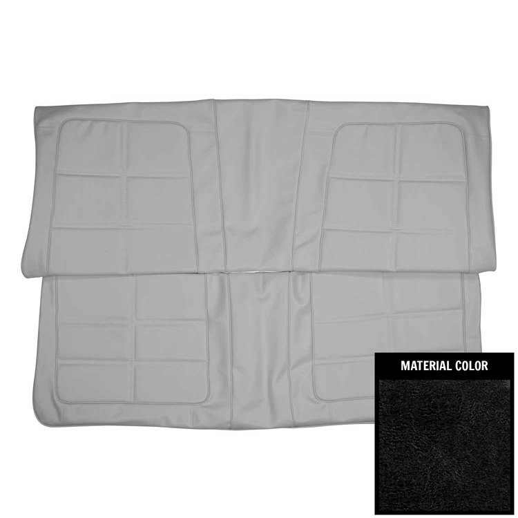 69KSA10C-1 Rear Bench Seat Cover for 1969 Dodge Charger/Daytona Hardtop Coachman Black